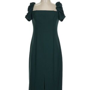 Eliza J Green Puff Sleeve Sheath Dress